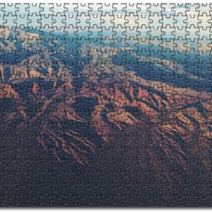 Aerial View Of Mountain Range Jigsaw Puzzle Set