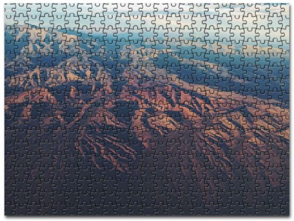 Aerial View Of Mountain Range Jigsaw Puzzle Set