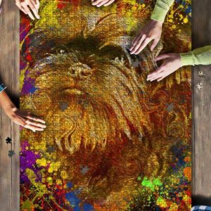 Affenpinscher Dog Colorful Jigsaw Puzzle Set