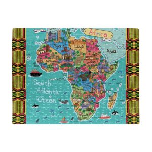 Africa Map Jigsaw Puzzle Set