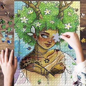 African American 2 Girl Jigsaw Puzzle Set