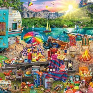 Aimee Stewart Collection The Family Campsite Jigsaw Puzzle Set