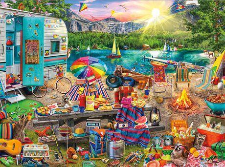 Aimee Stewart Collection The Family Campsite Jigsaw Puzzle Set Aimee Stewart Collection The Family Campsite Jigsaw Puzzle Set