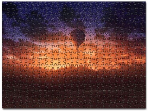 Air Balloons Sunrise Sky Forest Jigsaw Puzzle Set