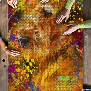 Airedale Terrier Dog Colorful Jigsaw Puzzle Set