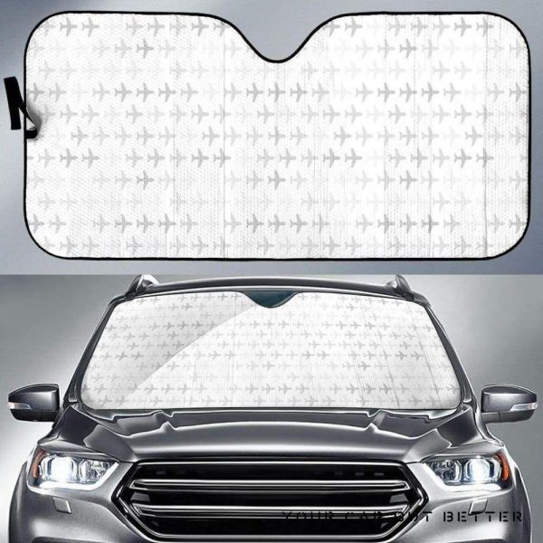 Airplane Pattern Car Auto Sun Shade