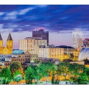 Akron At Night Jigsaw Puzzle Set