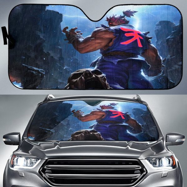 Akuma Art Street Fighter Car Auto Sun Shade