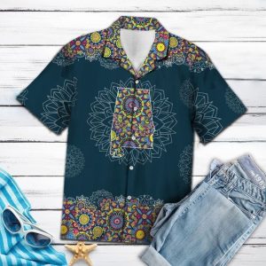 Alabama Mandala Hawaiian Shirt Summer Button Up