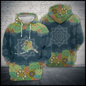 Alaska Floral Mandala 3D Printed Hoodie/Zipper Hoodie