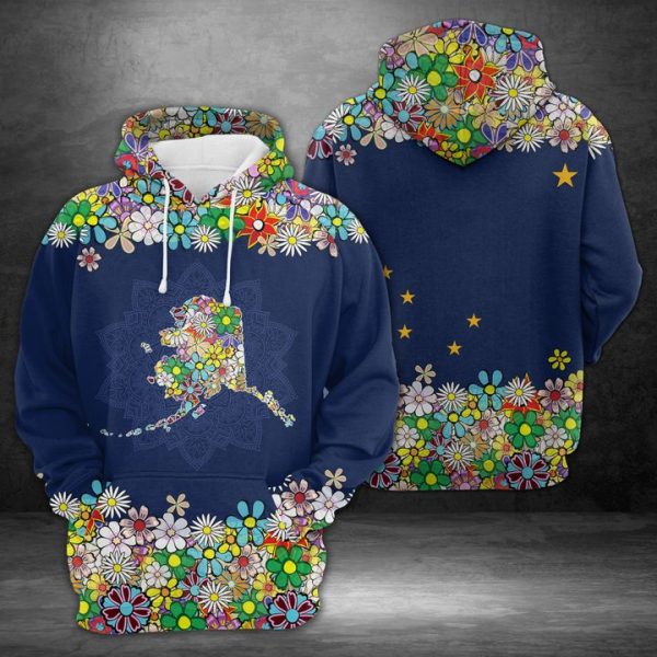 Alaska Flower 3D Printed Hoodie/Zipper Hoodie