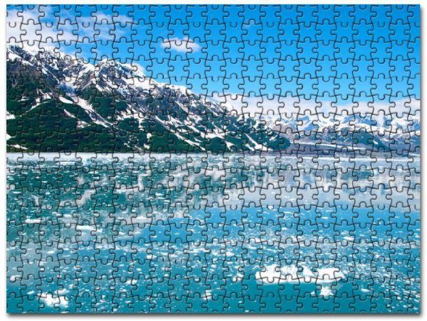 Alaska Glacier Ice Mountains Jigsaw Puzzle Set