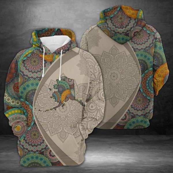 Alaska Mandala 3D Printed Hoodie/Zipper Hoodie