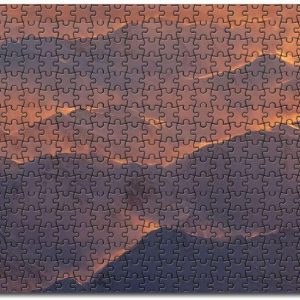 Alaska Mountains Range Morning Jigsaw Puzzle Set