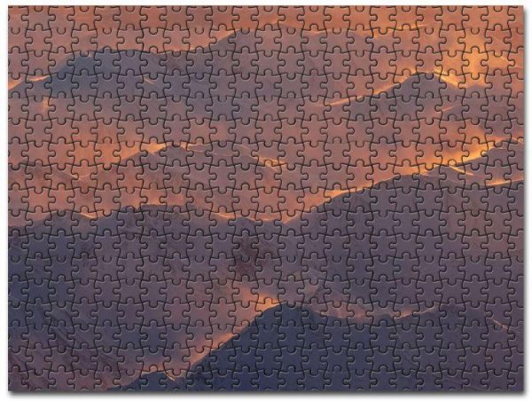 Alaska Mountains Range Morning Jigsaw Puzzle Set