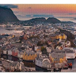 Alesund At Sunset Jigsaw Puzzle Set