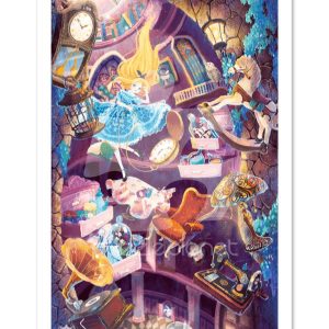 Alice In Wonderland Down The Rabbit Hole Jigsaw Puzzle Set