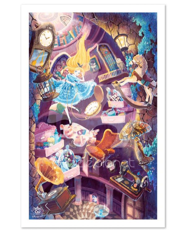 Alice In Wonderland Down The Rabbit Hole Jigsaw Puzzle Set