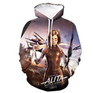 Alita Battle Angel 3D Printed Hoodie/Zipper Hoodie