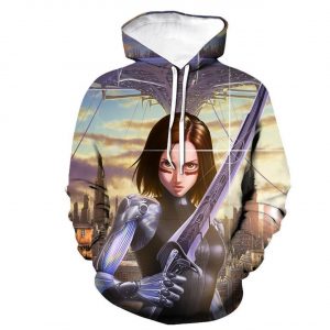 Alita Battle Angel 3D Printed Hoodie/Zipper Hoodie