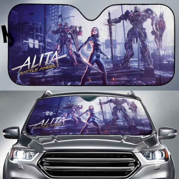 Alita Mashup Transformer Car Auto Sun Shade