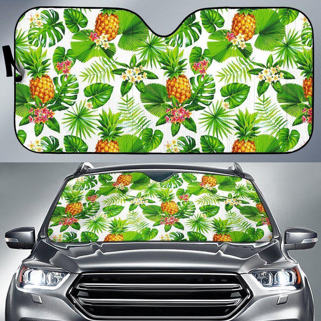 Aloha Hawaiian Pineapple Car Auto Sun Shade Aloha Hawaiian Pineapple Car Auto Sun Shade