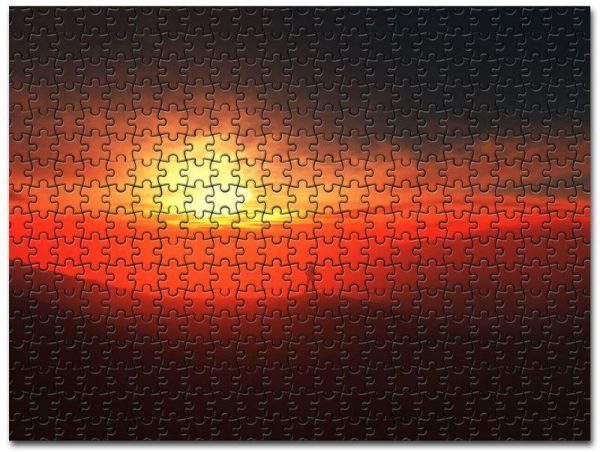 Alone Sunset Jigsaw Puzzle Set