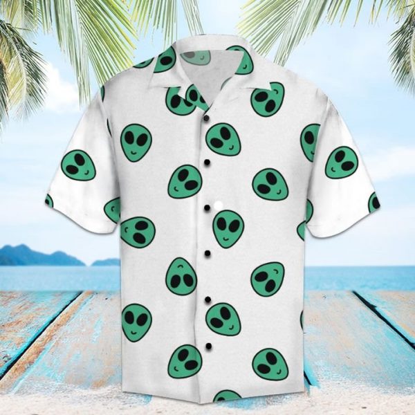 Amazing Alien Hawaiian Shirt Summer Button Up