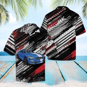 Amazing Blue Sports Car Hawaiian Shirt Summer Button Up