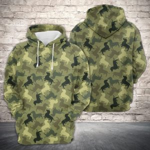 Amazing Camouflage Of Dachshund 3D Printed Hoodie/Zipper Hoodie