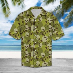 Amazing Camouflage Of Skull Hawaiian Shirt Summer Button Up
