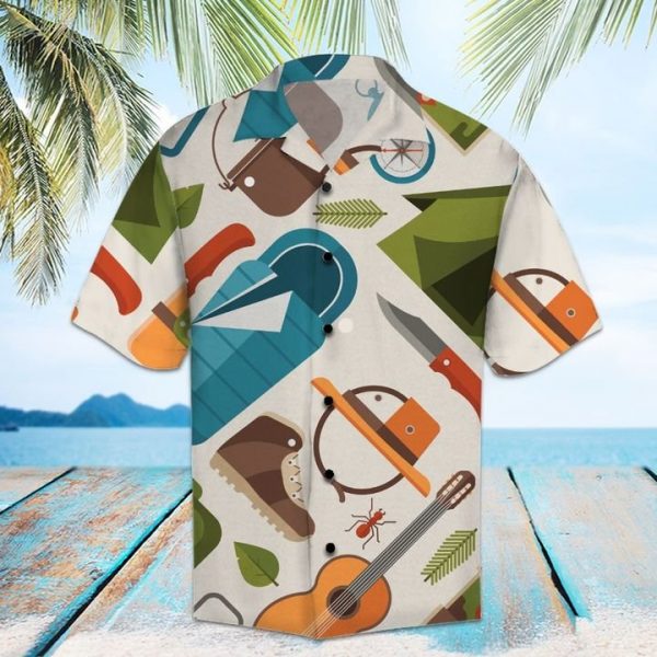 Amazing Camping Hawaiian Shirt Summer Button Up