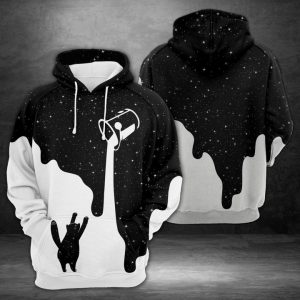 Amazing Cat Galaxy 3D Printed Hoodie/Zipper Hoodie