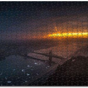 Amazing City Bridge Sunrise Jigsaw Puzzle Set