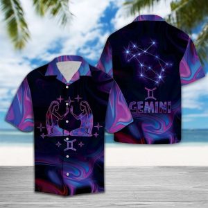 Amazing Gemini Horoscope Hawaiian Shirt Summer Button Up