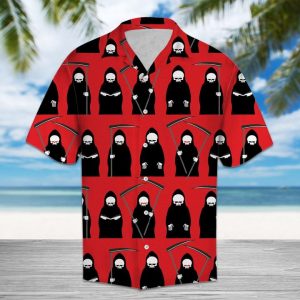 Amazing Grim Reaper Hawaiian Shirt Summer Button Up