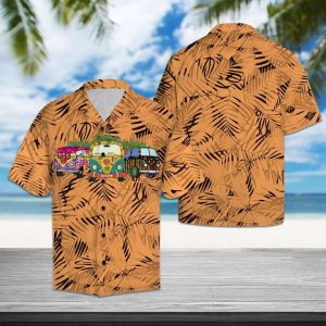 Amazing Hippie Car Hawaiian Shirt Summer Button Up