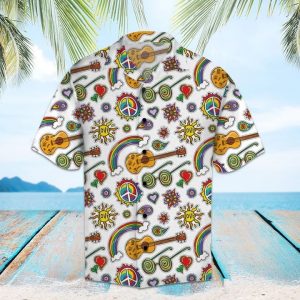 Amazing Hippie Hawaiian Shirt Summer Button Up