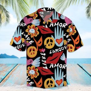 Amazing Hippie Hawaiian Shirt Summer Button Up