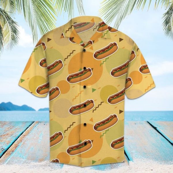 Amazing Hot Dog Hawaiian Shirt Summer Button Up