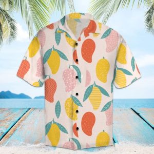 Amazing Mango Hawaiian Shirt Summer Button Up