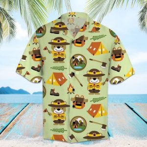Amazing Scout Hawaiian Shirt Summer Button Up