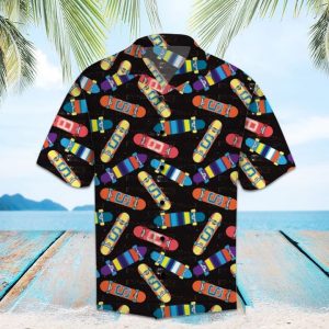 Amazing Skateboard Hawaiian Shirt Summer Button Up