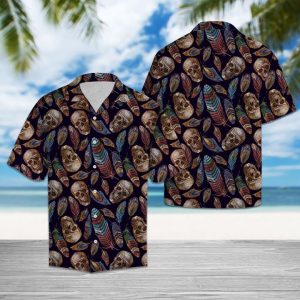 Amazing Skull Hawaiian Shirt Summer Button Up