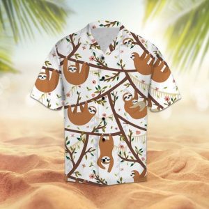 Amazing Sloth Hawaiian Shirt Summer Button Up