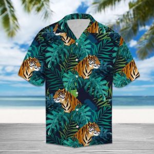 Amazing Tiger Hawaiian Shirt Summer Button Up