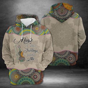 Amazing Violin Mandala 3D Printed Hoodie/Zipper Hoodie