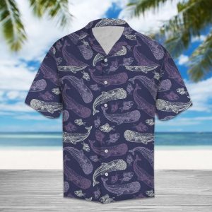 Amazing Whale Hawaiian Shirt Summer Button Up