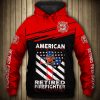 American Firefighter 3D Printed Hoodie/Zipper Hoodie