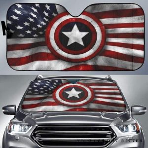 American Flag 3D Car Auto Sun Shade